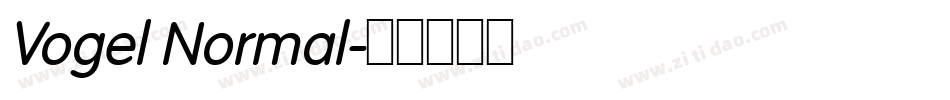 Vogel Normal字体转换